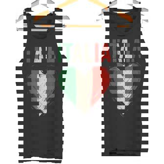 Italian Vintage Flag Italy Retro Banner Ensign Tank Top | Mazezy