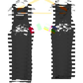 Italy Central African Republic Crossed Flags Italian CAR Tank Top | Mazezy