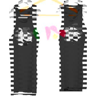 Italy Egypt Heart Flags Italian Egyptian Love Pride Tank Top | Mazezy