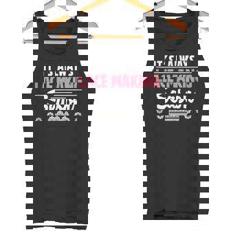 It's Always Lacemaking Season For A Tatting Lacemaker Tank Top Tank Top | Mazezy