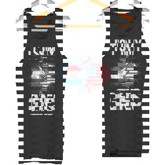 It’s In My Genes American Paraguayan Roots Paraguay USA Tank Top | Mazezy