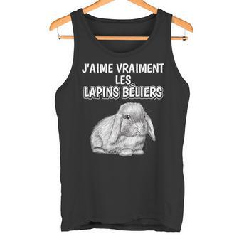 J'aimeraiment Les Lapins Béliers Accessoires Lapin Bélier Débardeur e - Cadeauxyz