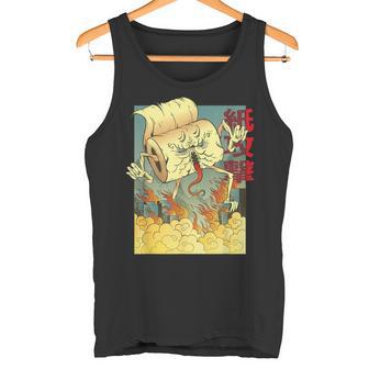 Japanese Anime Toilet Paper Monster Attackintage Poster タンクトップ - Kawaiitshirt