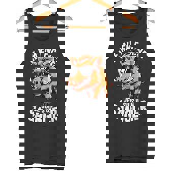 Je M'en Fiche Jeuis Unanglier Humour Amour Des Animaux Débardeur e - Cadeauxyz