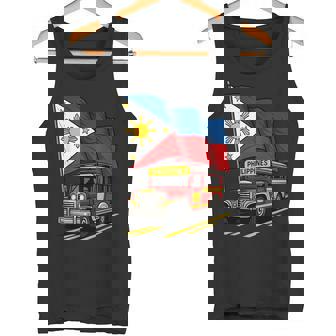 Jeepney フィリピン国旗 誇り高きフィリピンのお土産 タンクトップ - Kawaiitshirt