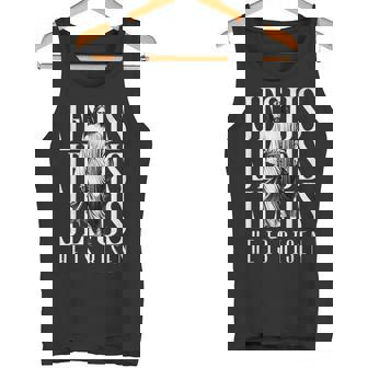 Jesus He Is Risen クリスチャン 復活 救世主 信仰 イースター タンクトップ - Kawaiitshirt