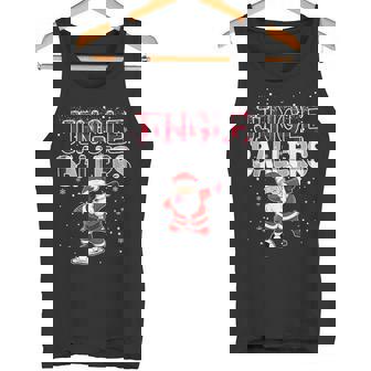 Jingle Ballers Santa Football Christmas Soccer Plaid Tank Top | Mazezy