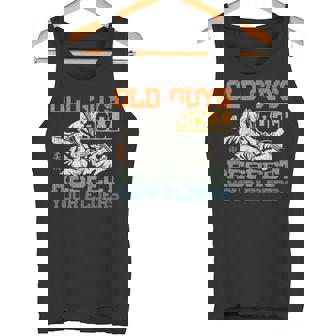 Jiu Jitsu Dad Father Coach Vintage Retro Old Guys Roll Tank Top | Mazezy