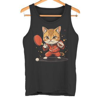 Joueur De Tennis De Table Chatur Le Tennis De Table Débardeur e - Cadeauxyz