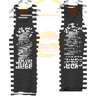 Just a Boy Who Loves Burgers Foodie Summer Vibes Tank Top | Mazezy