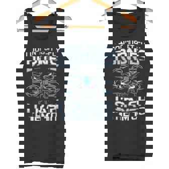 Just Fly Drones Pilot Drone Operator RC Quadcopter Fly Drone Tank Top | Mazezy