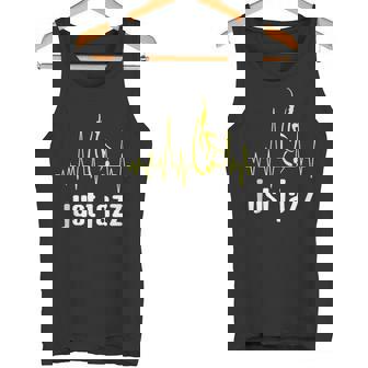 Just Jazz Cool Saxophone Heartbeat Music Tank Top Tank Top | Mazezy