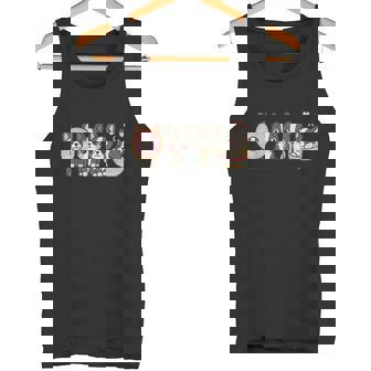 Kawaii Boston Terrier Puppy Squad Cute Donut Bowl Backpack A Tank Top | Mazezy