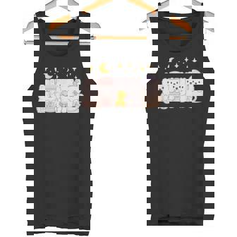 Kawaii Samoyed Puppy Squad Cute Duck Teacup Macaron Art Tank Top | Mazezy