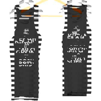 Keep Calm And Carry On I’m a Scorpio Astrology Tank Top | Mazezy