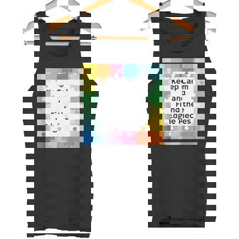 Keep Calm And Find The Edge Pieces Tank Top Tank Top | Mazezy