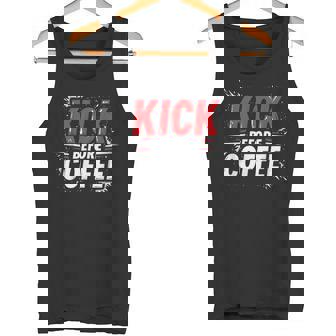 Kickboxing Quote Boxer Coffee Tank Top | Mazezy