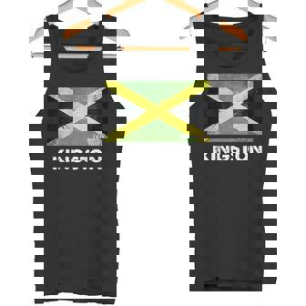 Kingston Jamaica Flag Jersey タンクトップ - Kawaiitshirt