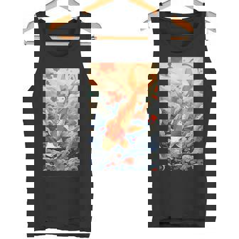 Koi Carpe Poisson Kawaii Cerisier Japonais Fleurakura Hokusai Débardeur e - Cadeauxyz