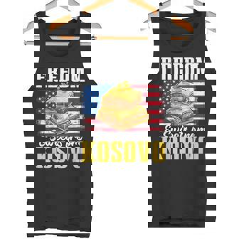 Kosovo Sweets American Flag Pride Kosovar Tank Top | Mazezy