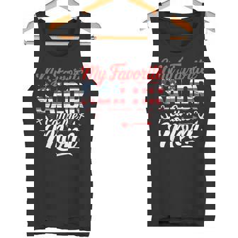 Ladies Mama Favorite Proud Sailor Mom Mother US Mom's Tank Top | Mazezy