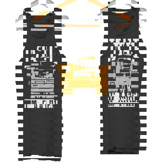 Lathe It To Me I'm A Father Machine Operator Machinist Dad Tank Top | Mazezy