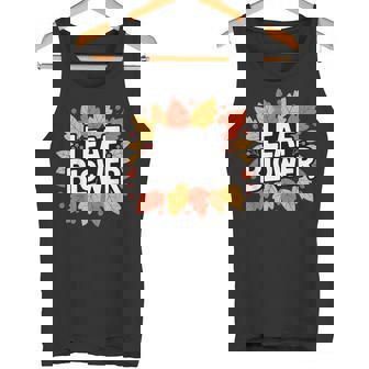 Leaf Blower Autumn Leaves Lover Gardening Humour Apparel Tank Top | Mazezy