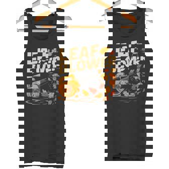 Leaf Blower Costume Fall Halloween Gardening Cleanup Tank Top | Mazezy