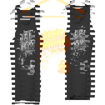 Leaf Blower Fall Thanksgiving Autumn Joke Gardening Tank Top | Mazezy