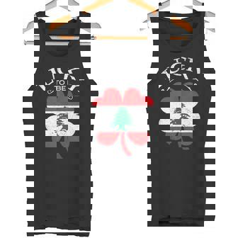 Lebanese Irish Flag Shamrock Lebanon Ireland St Patricks Day Tank Top Tank Top | Mazezy