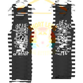 Short Legs Big Attitude Corgi For Lover Tank Top | Mazezy