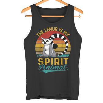 The Lemur Is Mypirit アニマルシャツ ファニーベンテージ キツネザル タンクトップ - Kawaiitshirt