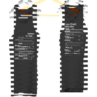 Lentils Cooked Thanksgiving Nutritional Fact Tank Top | Mazezy