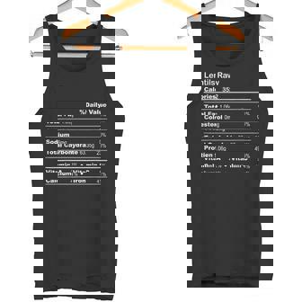 Lentils Raw Thanksgiving Nutritional Fact Tank Top | Mazezy