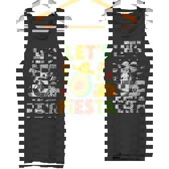 Let's Fiesta Avocado Lovers Fun Party Vibe Summer Tank Top | Mazezy