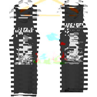 Let's Par Tee I'm 5 Year Old Birthday Golf Themed Party Tank Top | Mazezy