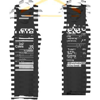 Lettuce Nutrition Facts Lettuce Costume Tank Top | Mazezy