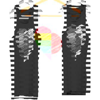 Lgbtq Japan ゲイプライド ハート ゲイとレズビアンの愛 Lgbt タンクトップ - Kawaiitshirt