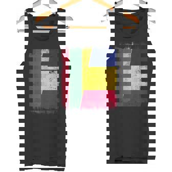 Lithuania Romania Half Flag Lithuanian Romanian Heritage Tank Top | Mazezy