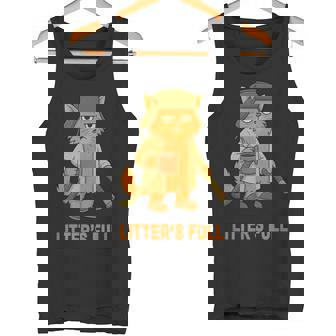 Litter’s Full Cat Lover Feline Humor Christmas Vintage Tank Top | Mazezy