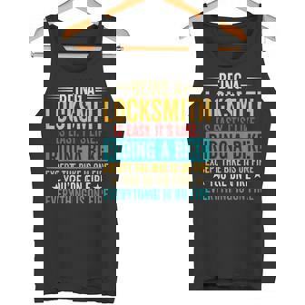 Being A Locksmith Is Easy Locksmithing Lock Picker Tank Top | Mazezy