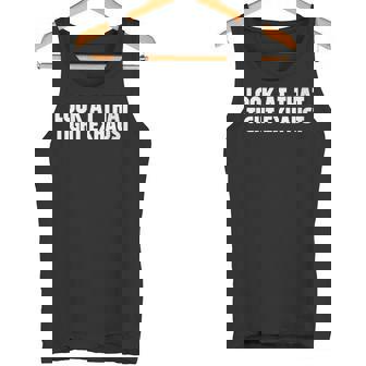 Look At That Exhaust Mechanic Car Lover Adult Humor Tank Top | Mazezy