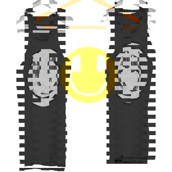 Love The 90年代レトロビンテージヘッドホン スマイルグランジミュージックdj タンクトップ - Kawaiitshirt