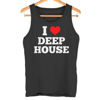 I Love Deep House EDM DJ Tank Top | Mazezy