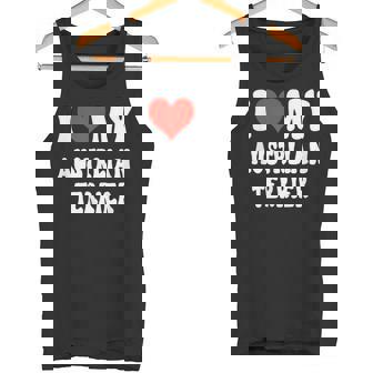 I Love Heart My Australian Terrier Cute Dog Mom Tank Top | Mazezy