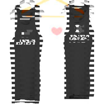 I Love Honest 私は愛する Honest タンクトップ - Kawaiitshirt