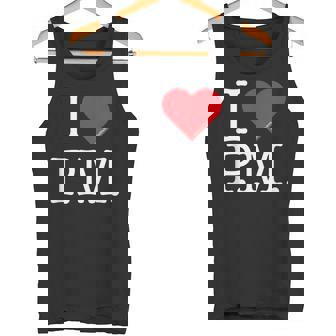 I Love Initials タンクトップ - Kawaiitshirt