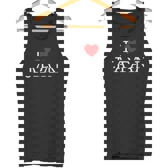 I Love Japan Love Japan Support Japan Travel Souvenir Sightseeing Cute Heart Simple Letter Tank Top | Mazezy