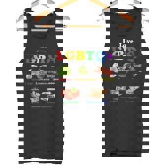 I Love LGBTQ Lettuce Guacamole Bacon Tomatoes Quesadilla Tank Top | Mazezy