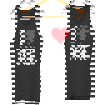 I Love Nk Initials I Heart NK First Last Name N K タンクトップ - Kawaiitshirt
